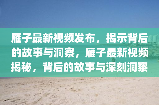 雁子最新视频发布，揭示背后的故事与洞察，雁子最新视频揭秘，背后的故事与深刻洞察