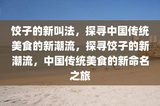 饺子的新叫法,探寻中国传统美食的新潮流,探寻饺子的新潮流,中国传统美食的新命名之旅